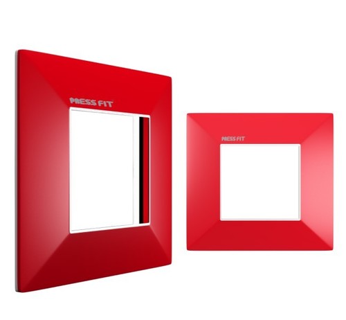 Pressfit Edge Modular Electric Switch Plate - Premium Quality, Multi Color Variant Available | Modern Design, Front Side Loading and Removal, Compatible with Modular Interiors