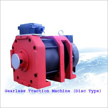 Goods Elevators Disc Type Gearless Traction Machine