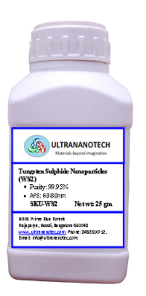 Grey Black Powder Tungsten Sulphide Nanopowder (Ws2)