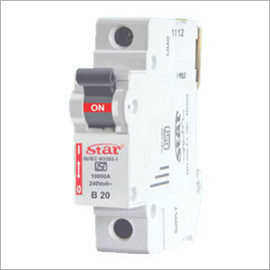 Star Miniature Circuit Breaker - Fire Retardant Material, Rated Voltage 220-240 Volt, Rated Frequency 50 Hertz | Circuit Protection For Electrical Systems