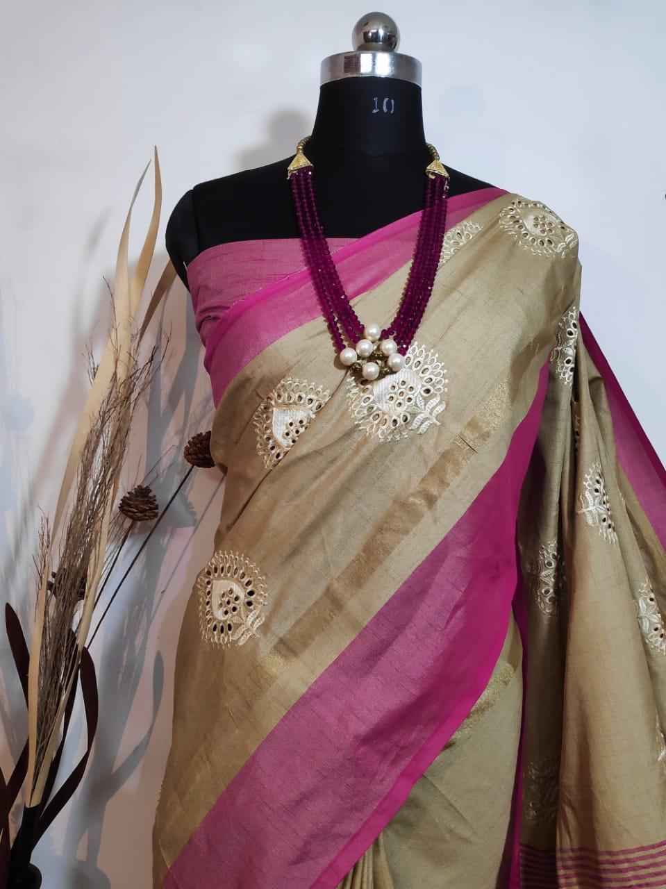 Multy Designer Embroidery Saree