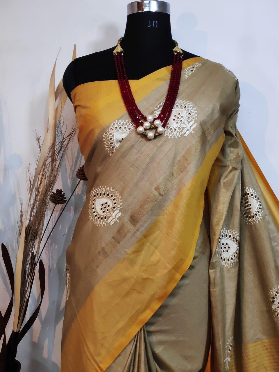 Multy Designer Embroidery Saree