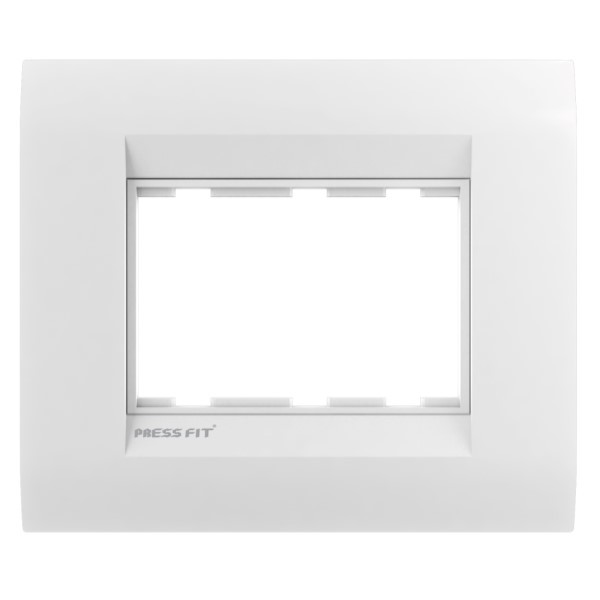 Pressfit One Modular Switch Plate - Durable Plastic, Front Side Loading Design , Multi-color Variants For Aesthetic Home Decor