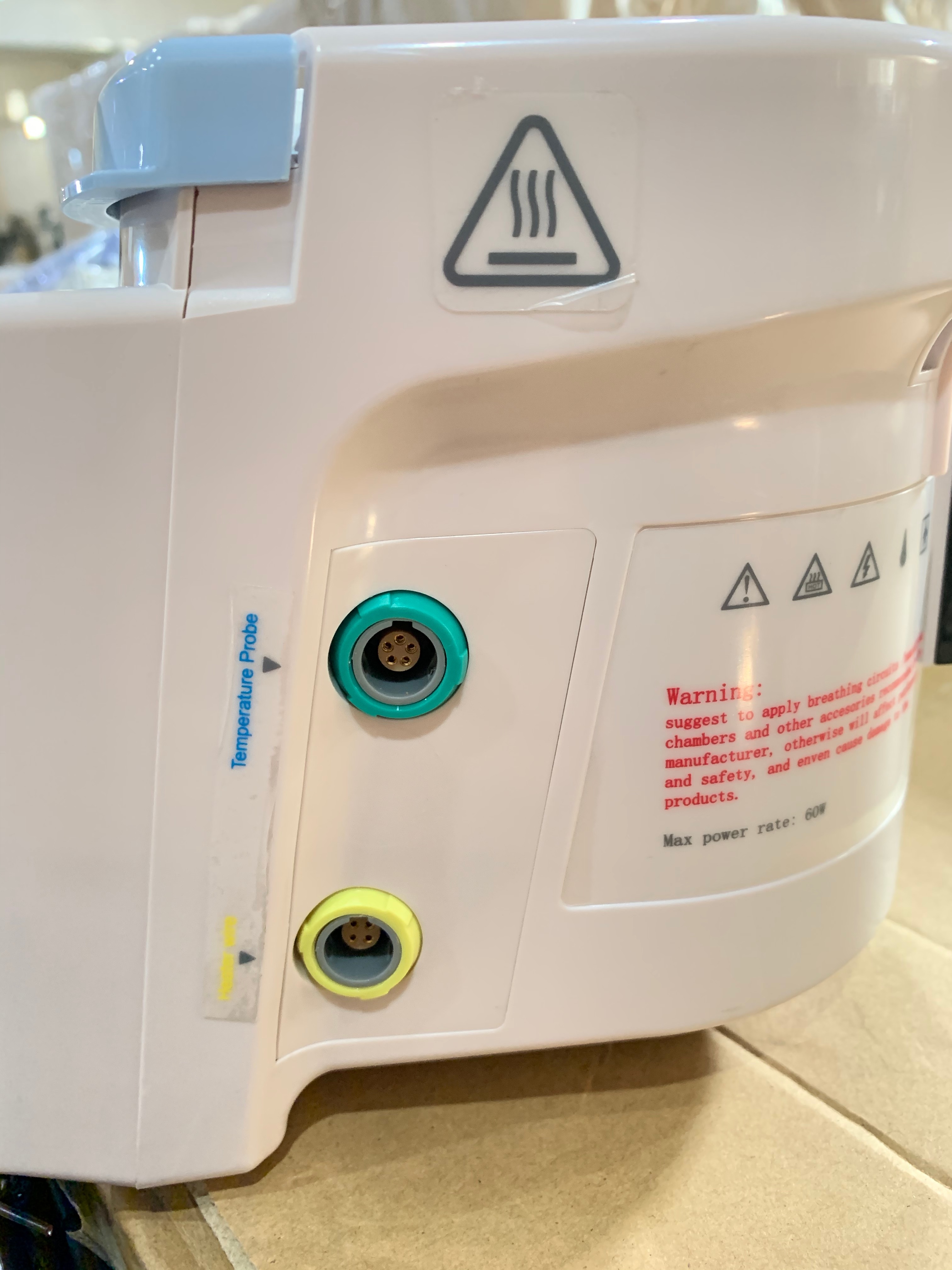 White Grey Blue Respiratory Humidifier