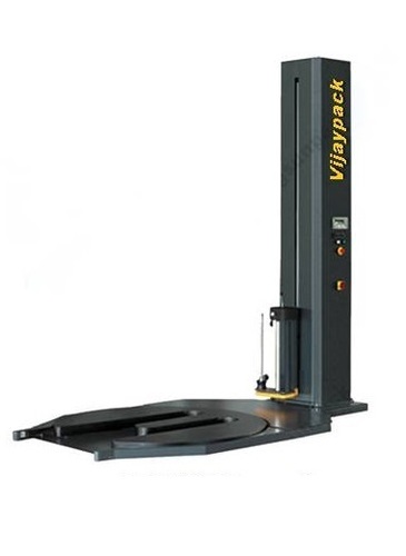 Pallet Stretch Wrapping Machine - 1500 x 1500 x 2000 mm, Black, 440 V, Semi-Automatic, High Efficiency Power Stretch Technology for Tight Packaging and Moisture Protection