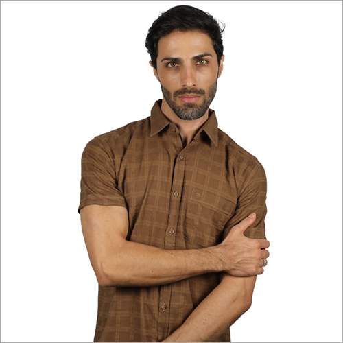 Availavle In Multicolour Mens Cotton Half Sleeve Shirt