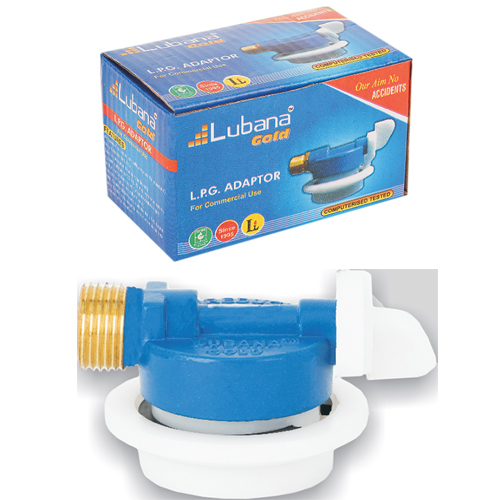 High Pressure LPG Adapter - Zinc and Brass Material, 25MM Size | 220g Weight, Suitable for Hotel Restaurant Applications, Technics: 25MM and 22MM