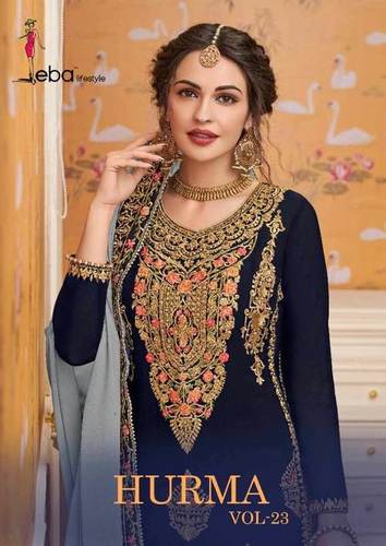Top Georgette With Embroidery With Bottom Dupatta Decoration Material: Lace
