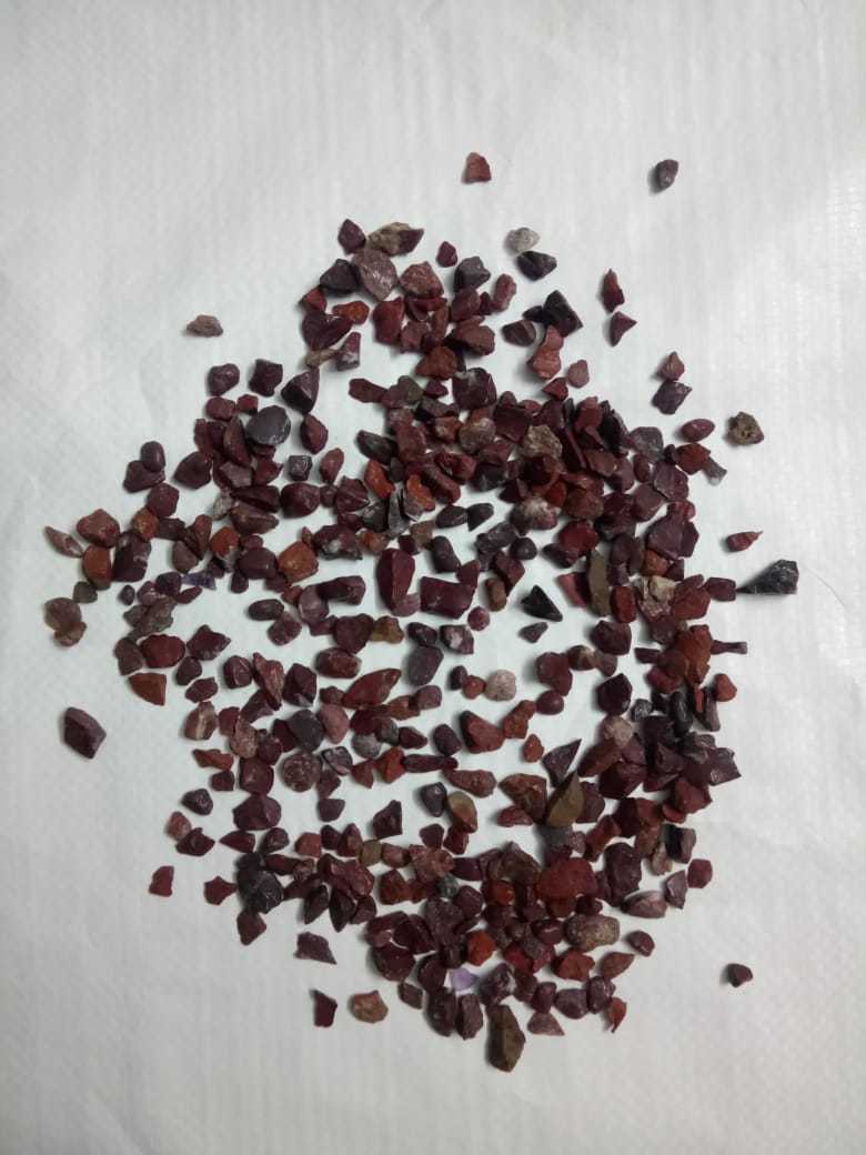 Red Jasper Crushed Agate Machine Polish Aggregate Chips For Sale And Wholsale Export Price In Ind Crystallized Glass Stone