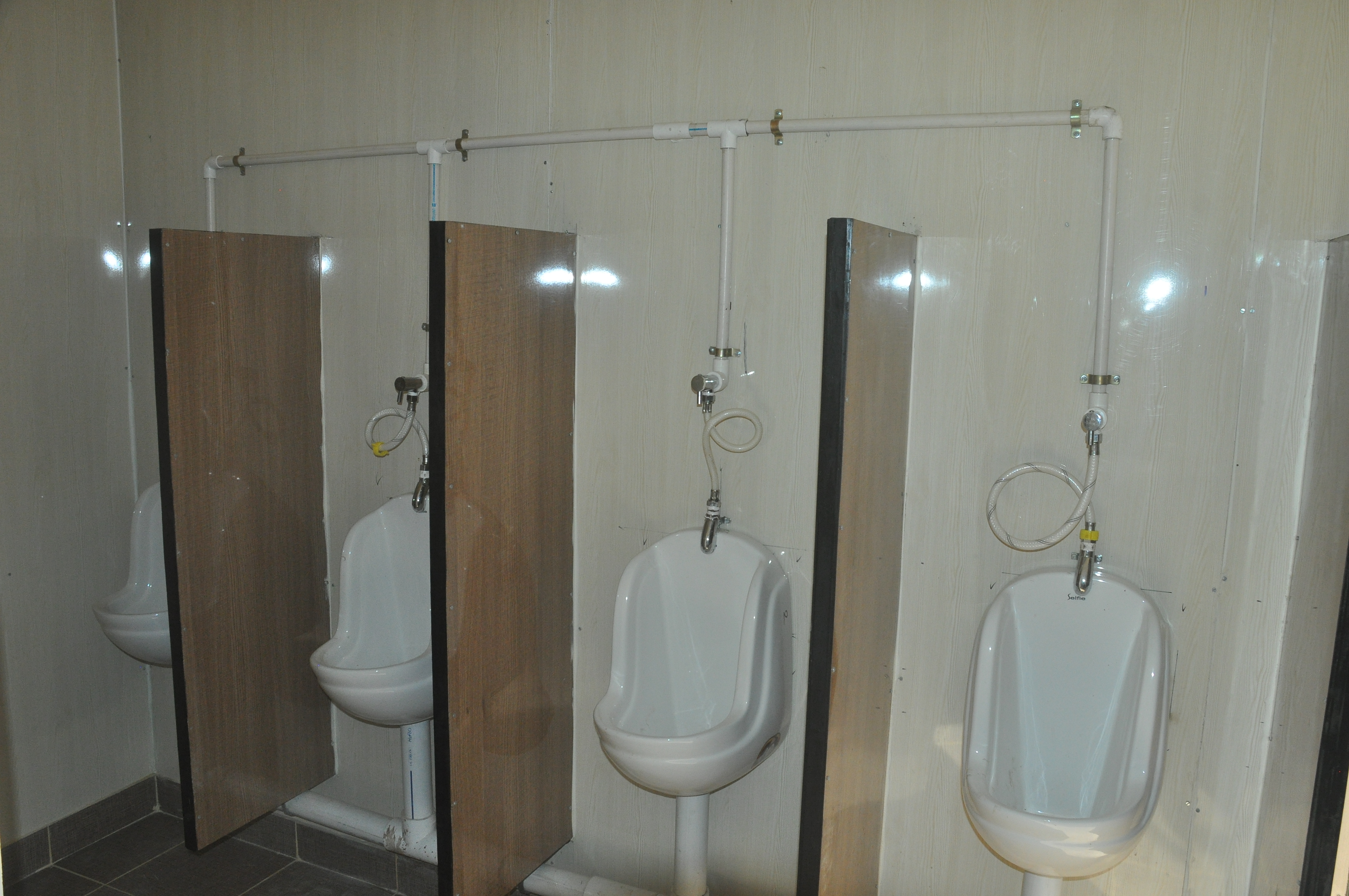 Containerized Toilet - Floor Material: 18mm Thick Cement Sheet Covered With Ceramic Tiles Or Green Marble