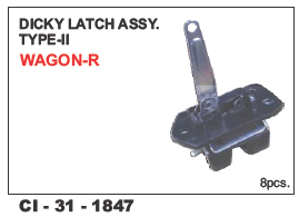 Dicky Latch Assy Type-II Wagon-R - 4 Wheeler | Warranty Included, Durable Design for Enhanced Vehicle Security