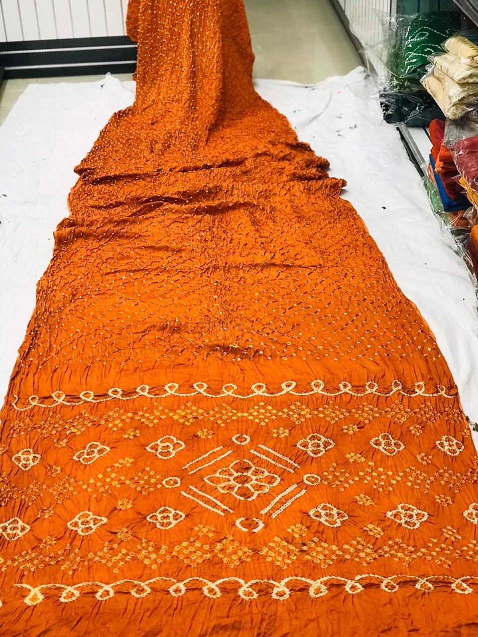 Woven Gaji Silk Bandhani Sarees
