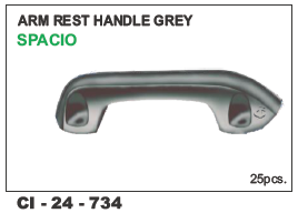 Arm Rest Handle - Durable Grey Design | Compatible with 4 Wheeler Vehicles, Warranty Included
