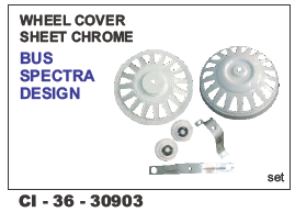 Wheel Cover Sheet Chrome Bus Warranty: Yes