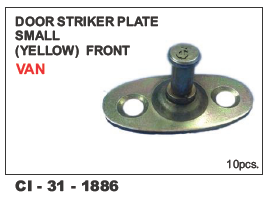 Door Striker Plate Small Front Van - Durable Steel Construction , Compatible with 4-Wheeler Vehicles, Includes Warranty for Added Assurance