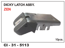 Dicky Latch Assembly Zen - Durable Steel Construction | 4-Wheeler Compatibility, Warranty Included