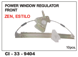 Power Window Regulator Front Zen, Estilo L/R Vehicle Type: 4 Wheeler