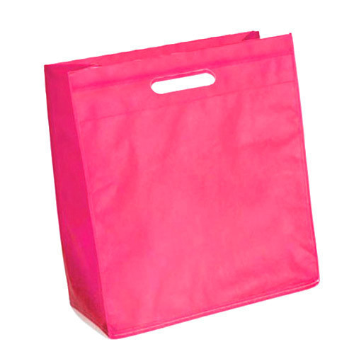 Non-woven D Cut Bag - Various Sizes, Yellow Color | Loop Handle, Custom Printing For Versatile Usage