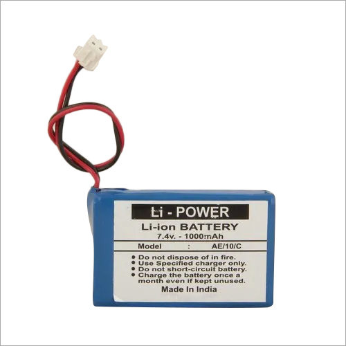7.4 V Lithium Ion Battery - 7.4 Volt (V) , Long Battery Backup, Durable, Low Self-Discharge Rate for Electric Vehicle Applications