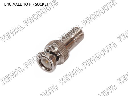 BNC Plug To F Socket Adaptor