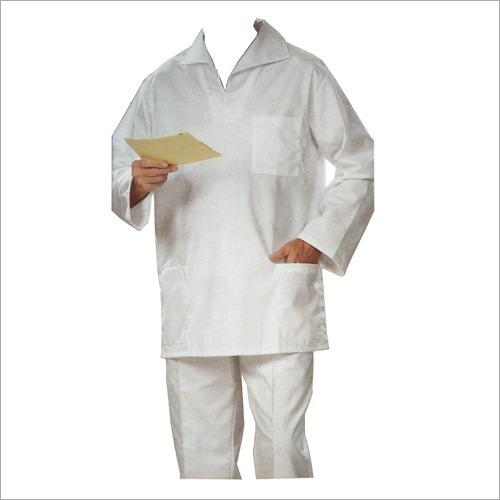 Hospital Garment - Cotton, All Sizes, White, Unisex Pant Set | Durable, Comfortable, Hygienic, Easy-Care, Versatile, Professional Look