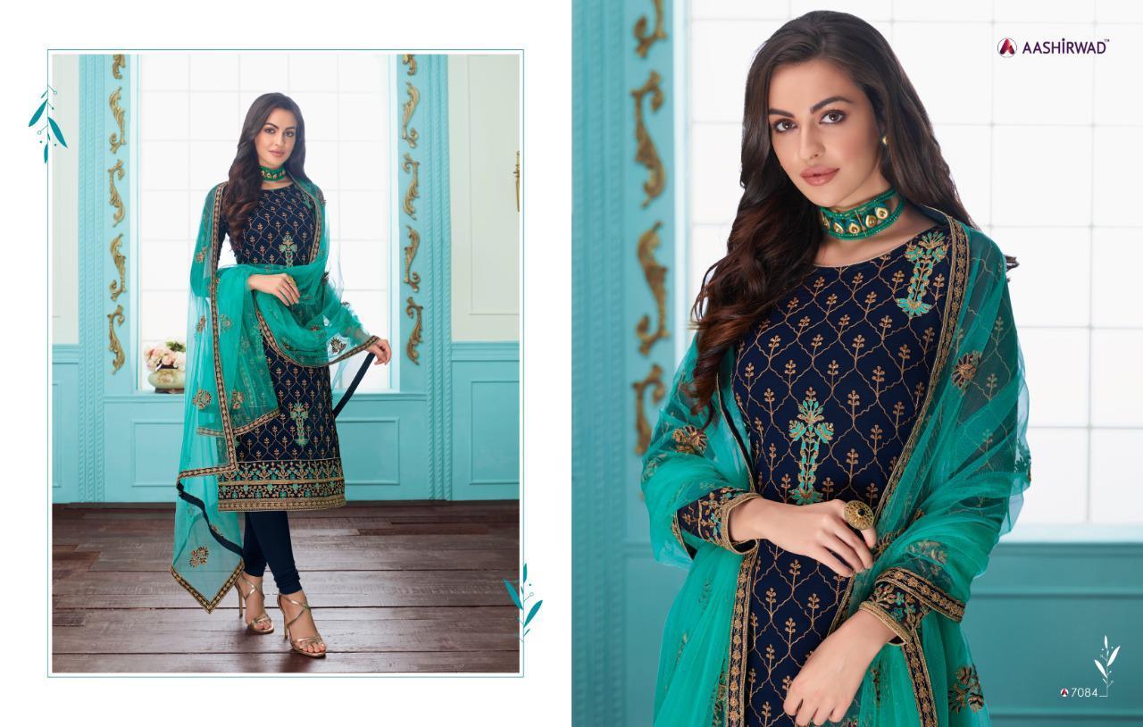 Red Aashirwad Style Work Salwar  Kameez
