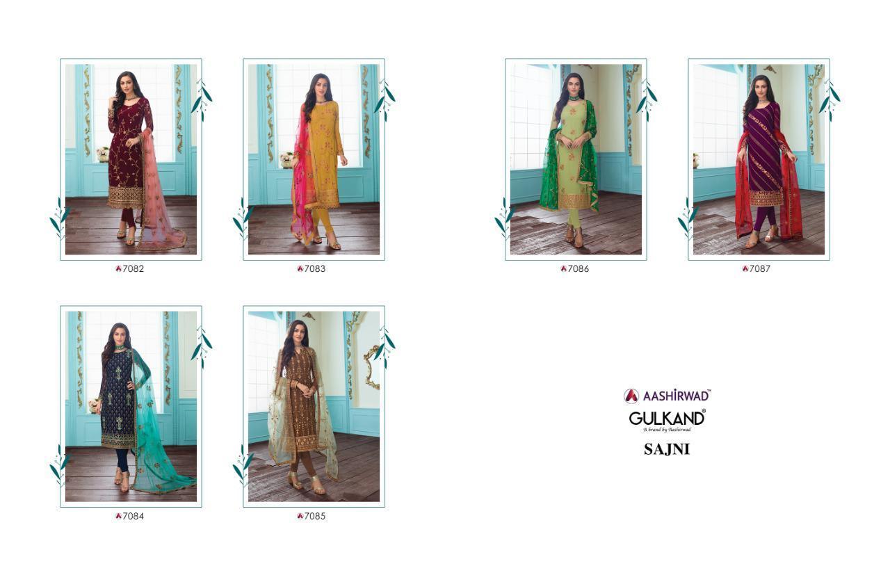 Red Aashirwad Style Work Salwar  Kameez