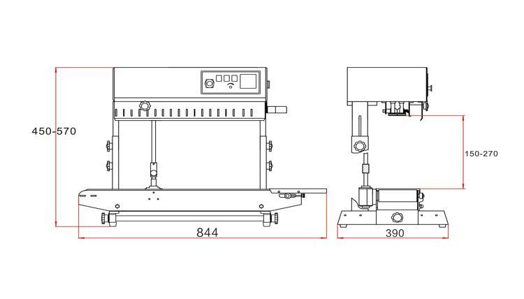 Ss Vertical Band Sealing Machine Application: Food&beverages