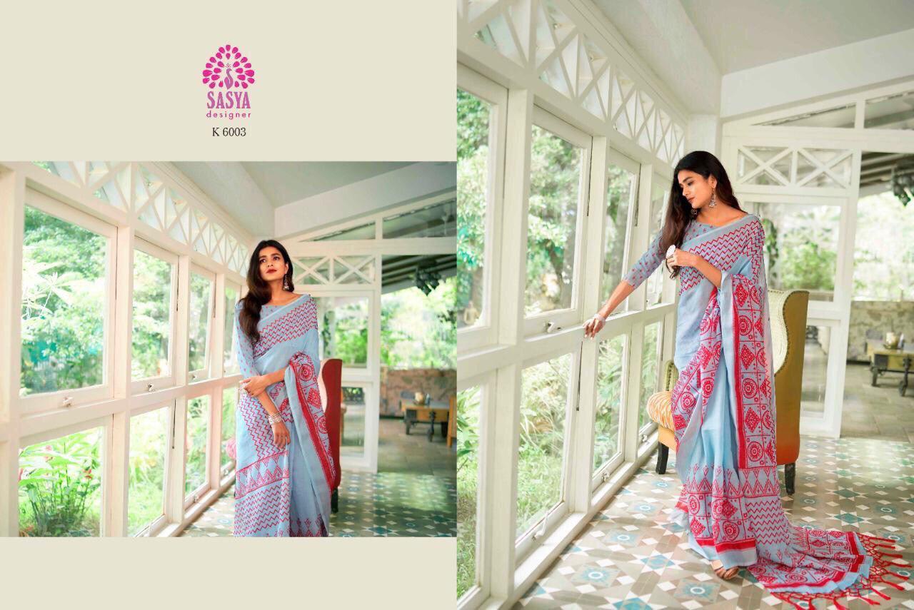 Multy Linen Chanderi Silk Saree
