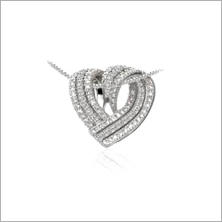 Beautiful Heart Diamond Necklaces 