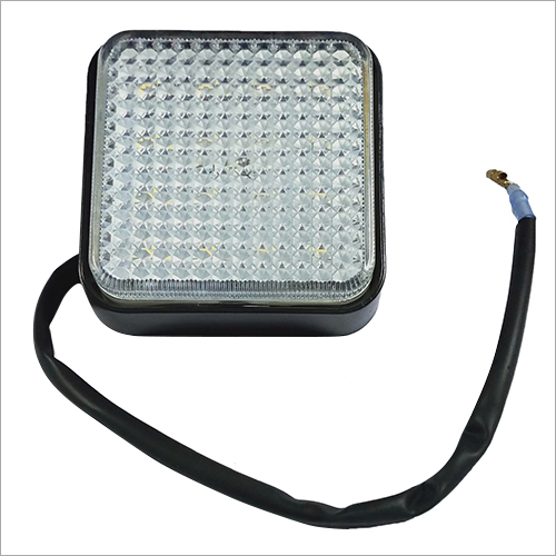 Square Reverse Light (White) - Durable Long-lasting Design | Automatic Illumination for Reverse Safety, Standard Size, Closed Body Type