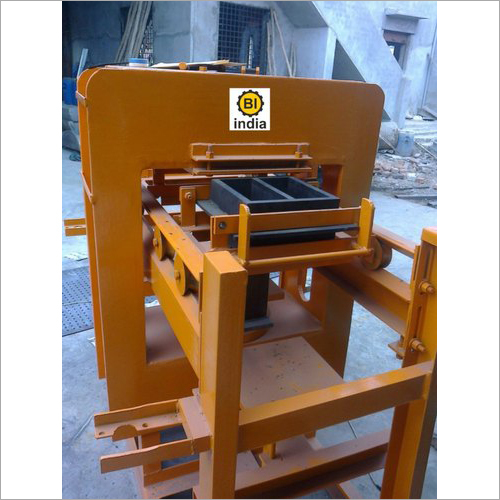 Manual Brick Making Machine - Metal & Other Materials, Yellow Color | Low Weight, High Durability, 1-Year Warranty