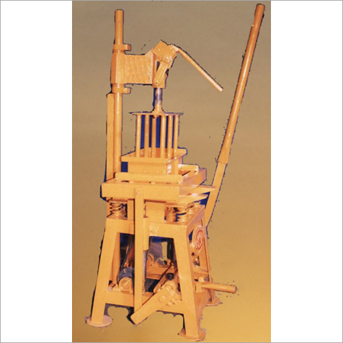 Yellow Heavy Duty Manual Brick Making Machine