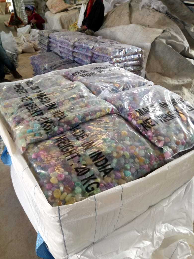 Mix Onyx Pebbles Stone Premium Machine Polished Aaa Grade Pebbles 20-30 Size: 15-35 Mm
