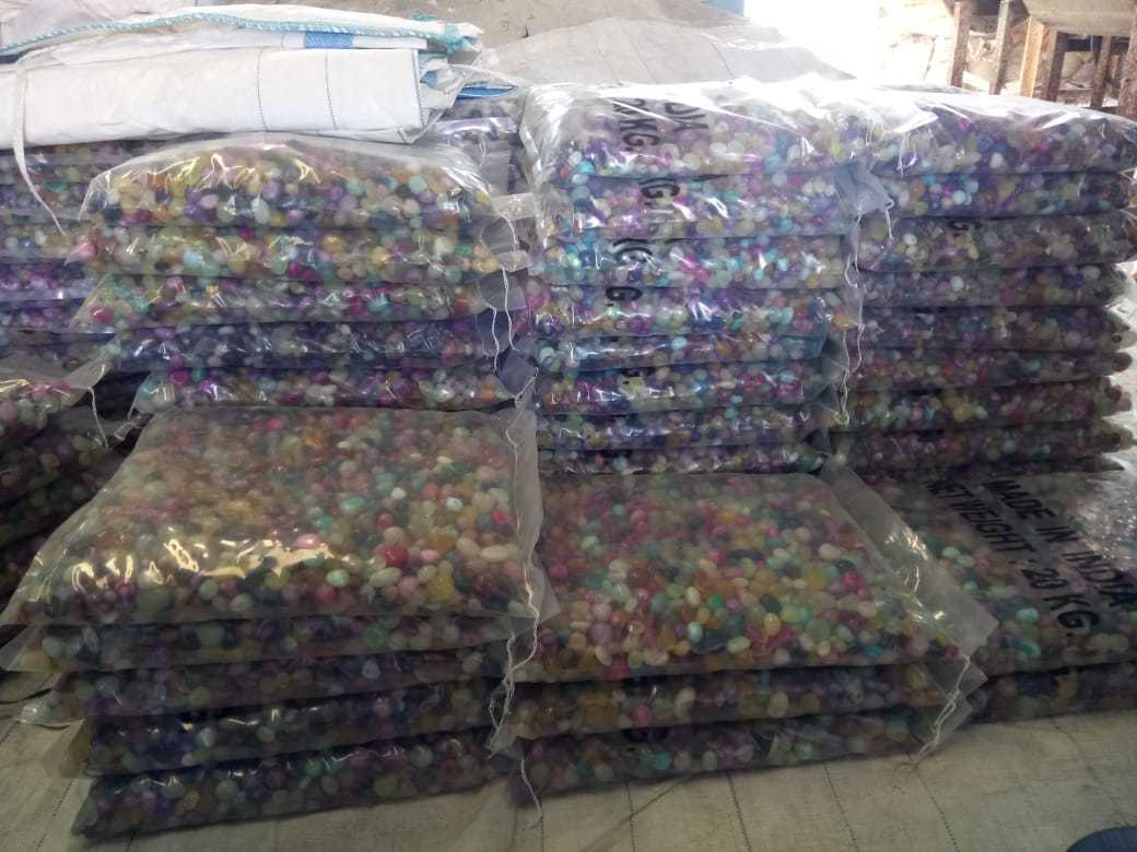 Mix Onyx Pebbles Stone Premium Machine Polished Aaa Grade Pebbles 20-30 Size: 15-35 Mm