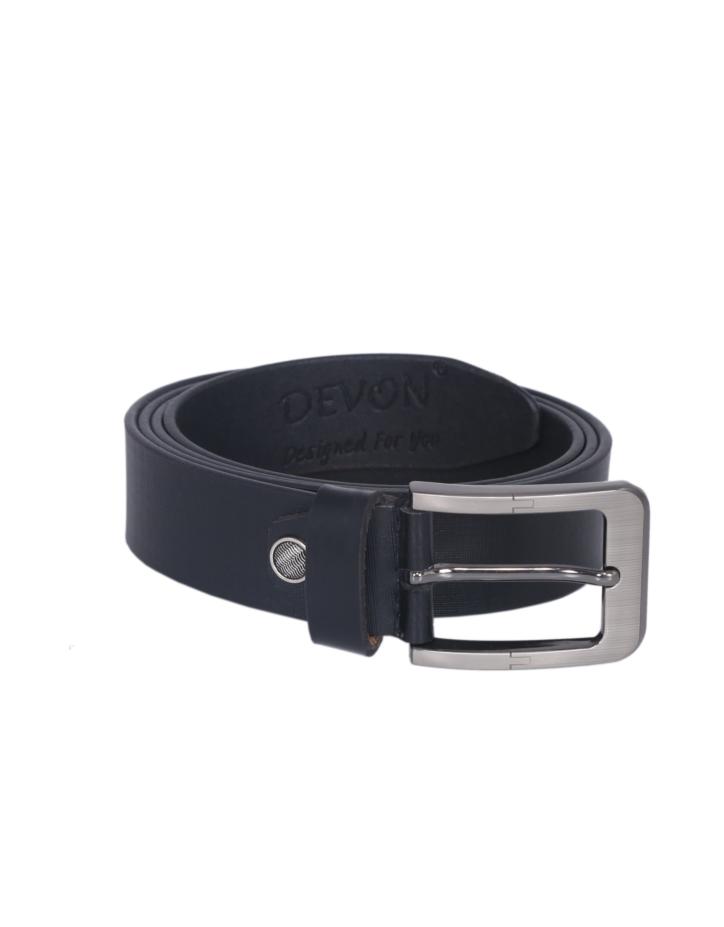 Black Cross Liner Leather Belt