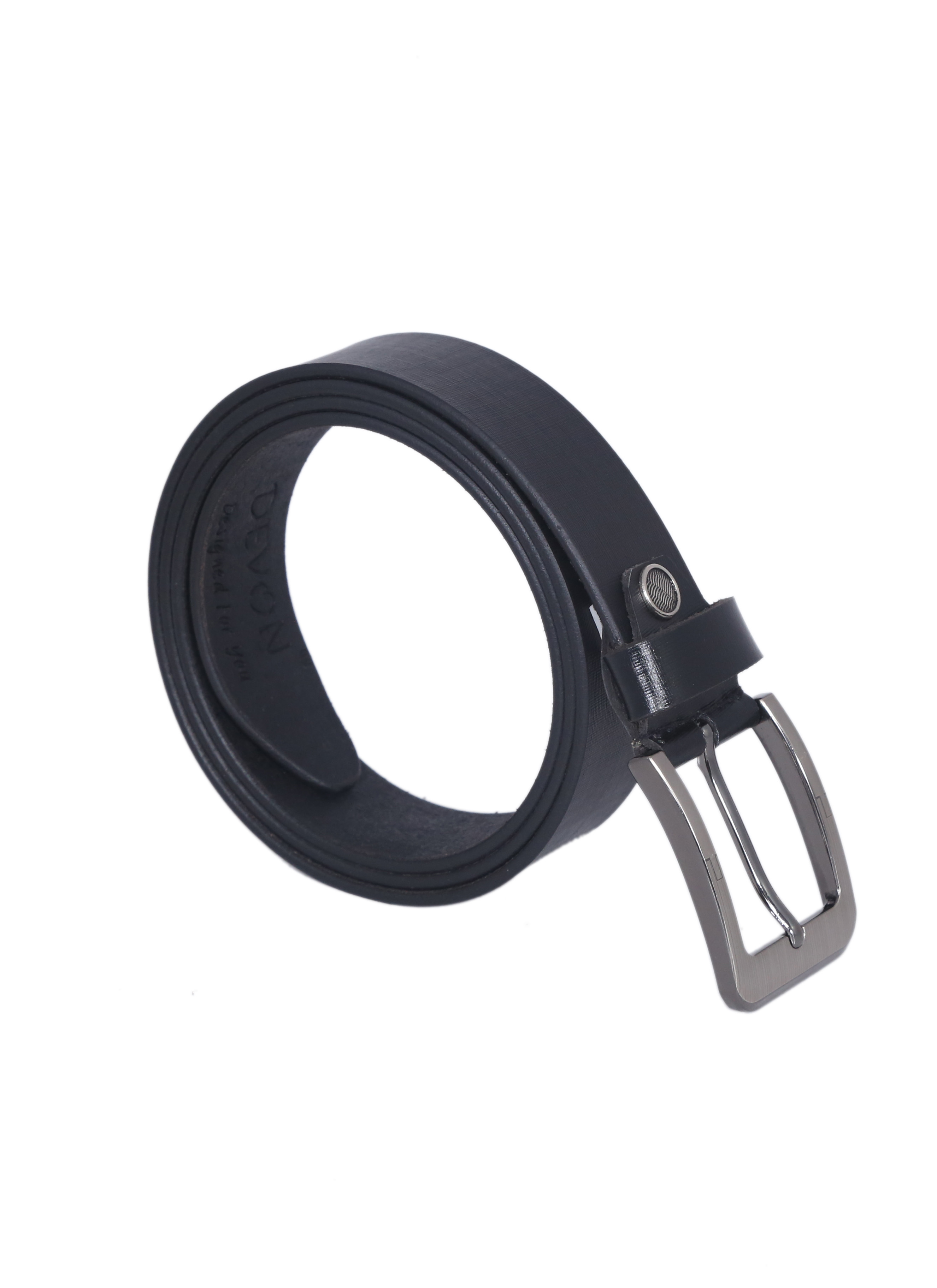 Black Cross Liner Leather Belt
