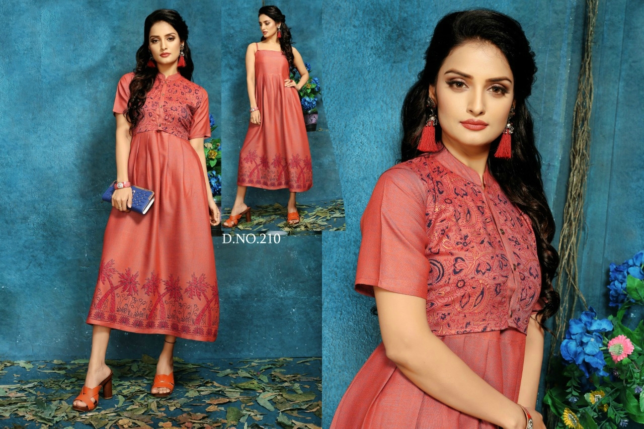 Dry Cleaning Foil Print Kurti