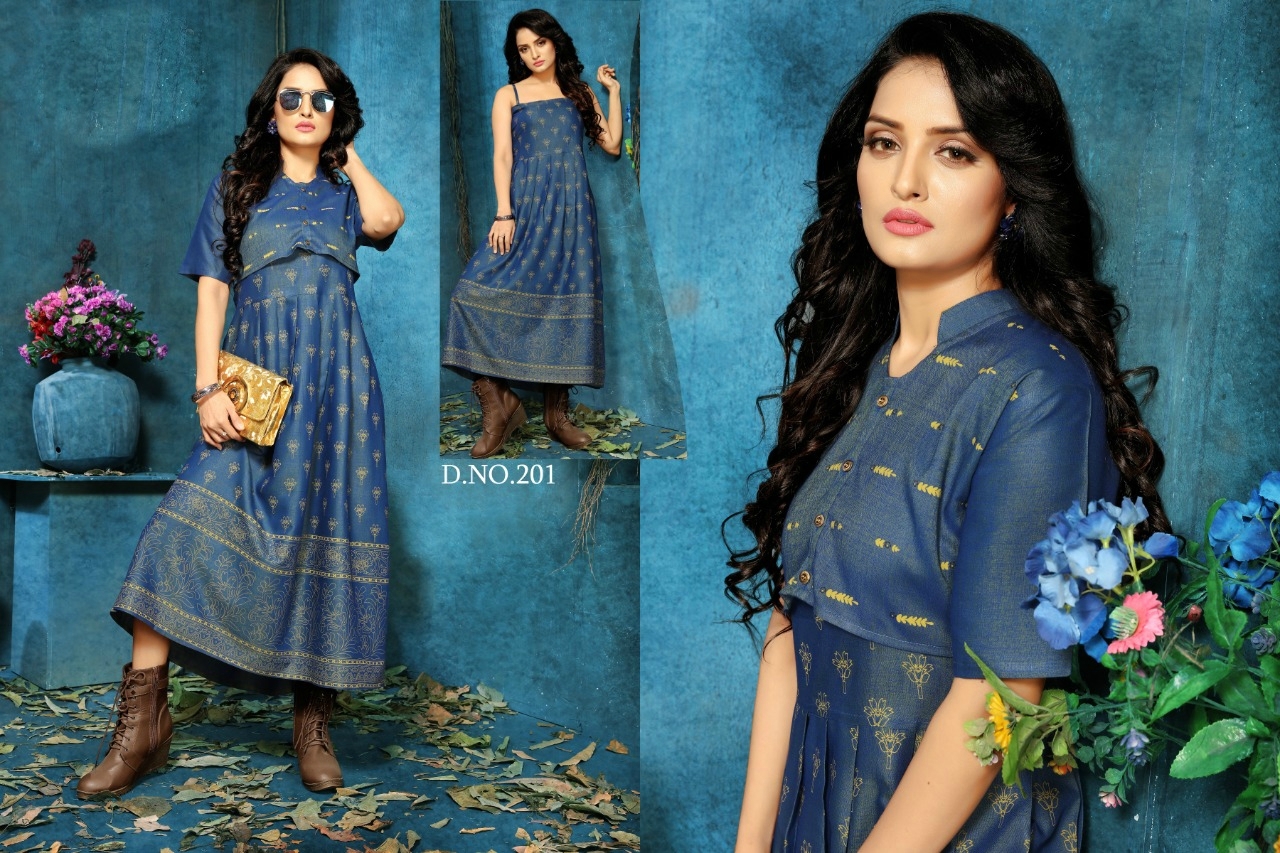 Dry Cleaning Foil Print Kurti
