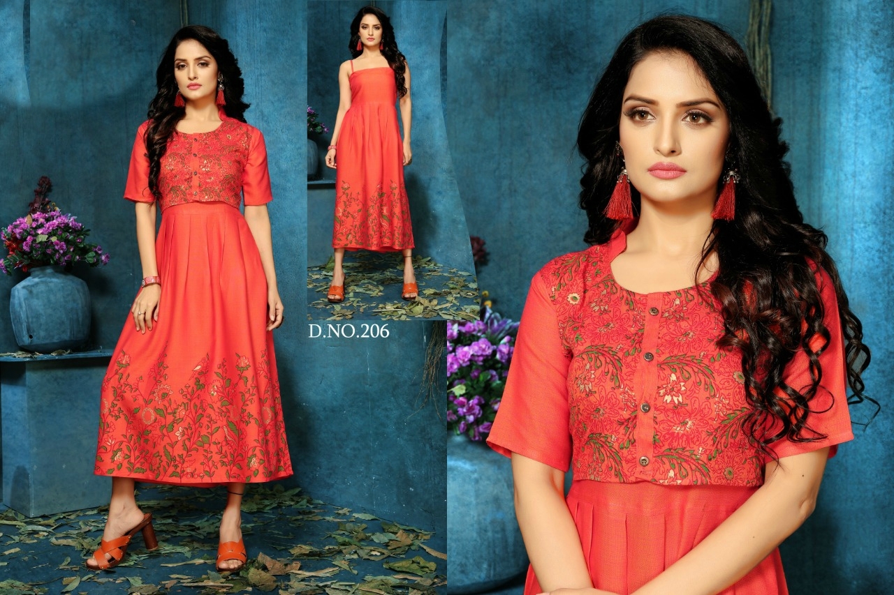 Dry Cleaning Foil Print Kurti