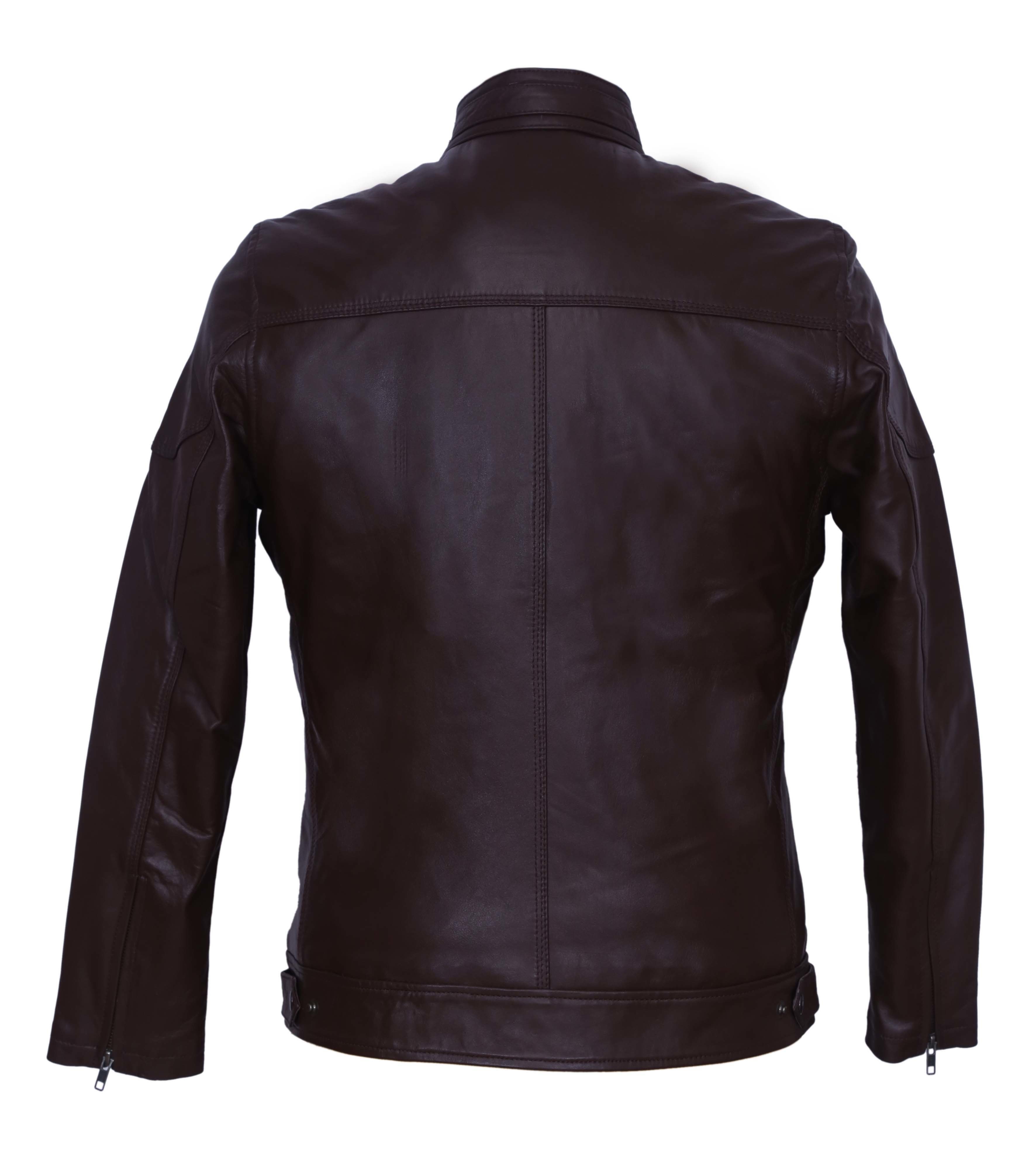 Brown Men Leather Jacket