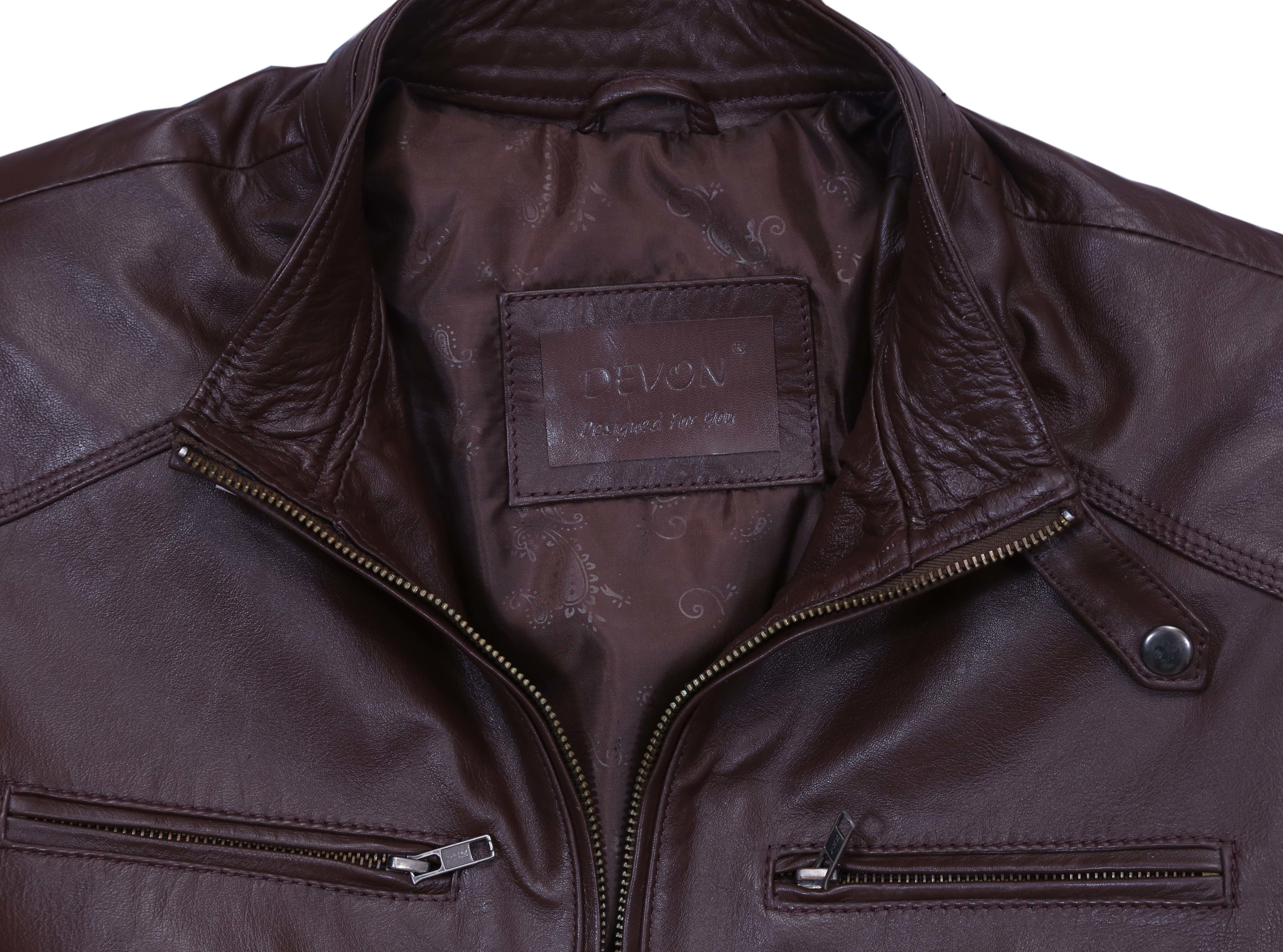 Brown Men Leather Jacket