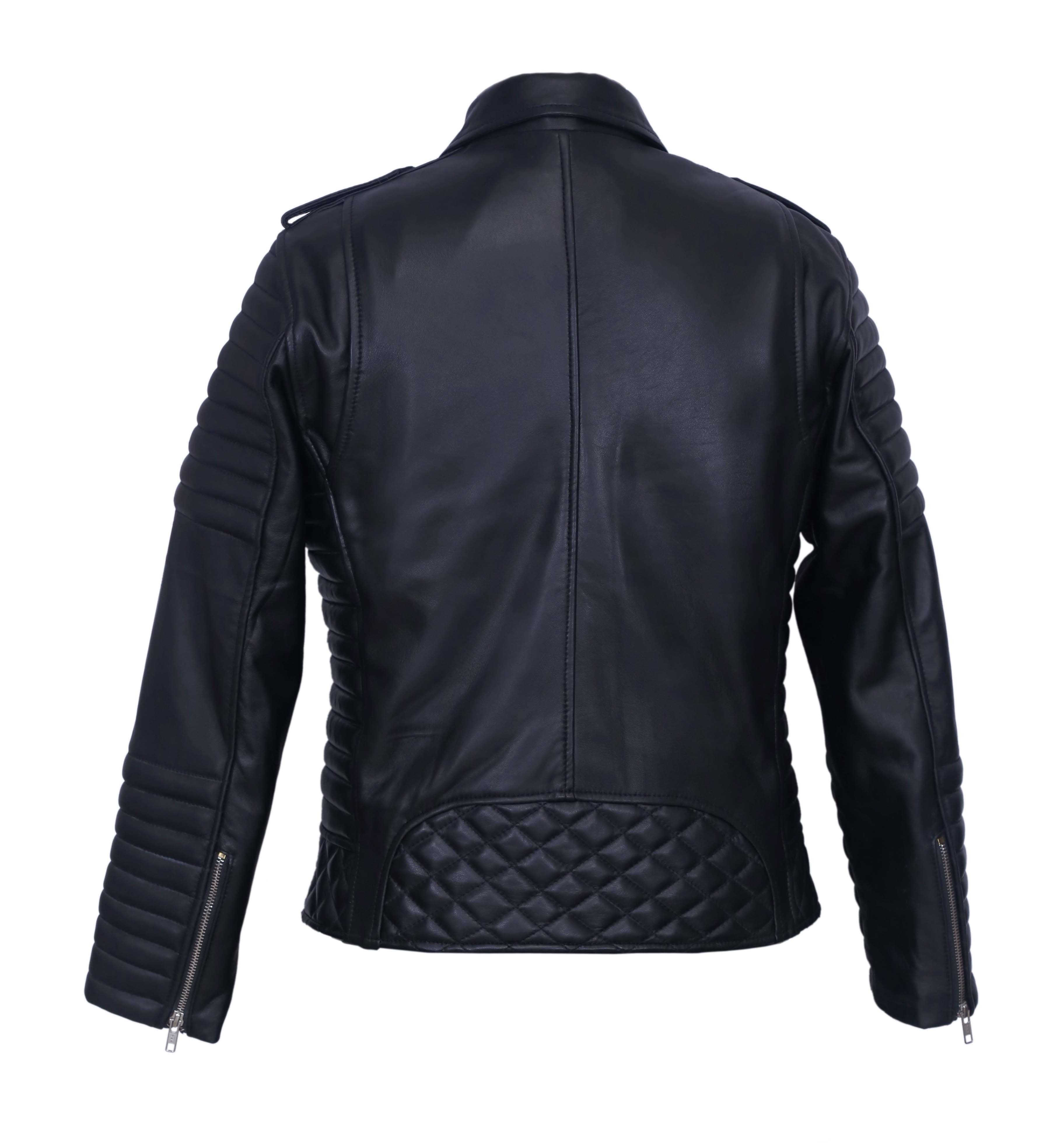Winter Men Black Leather Jacket