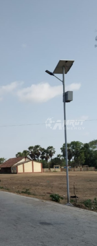 Black And Silver Solar Led Street Light