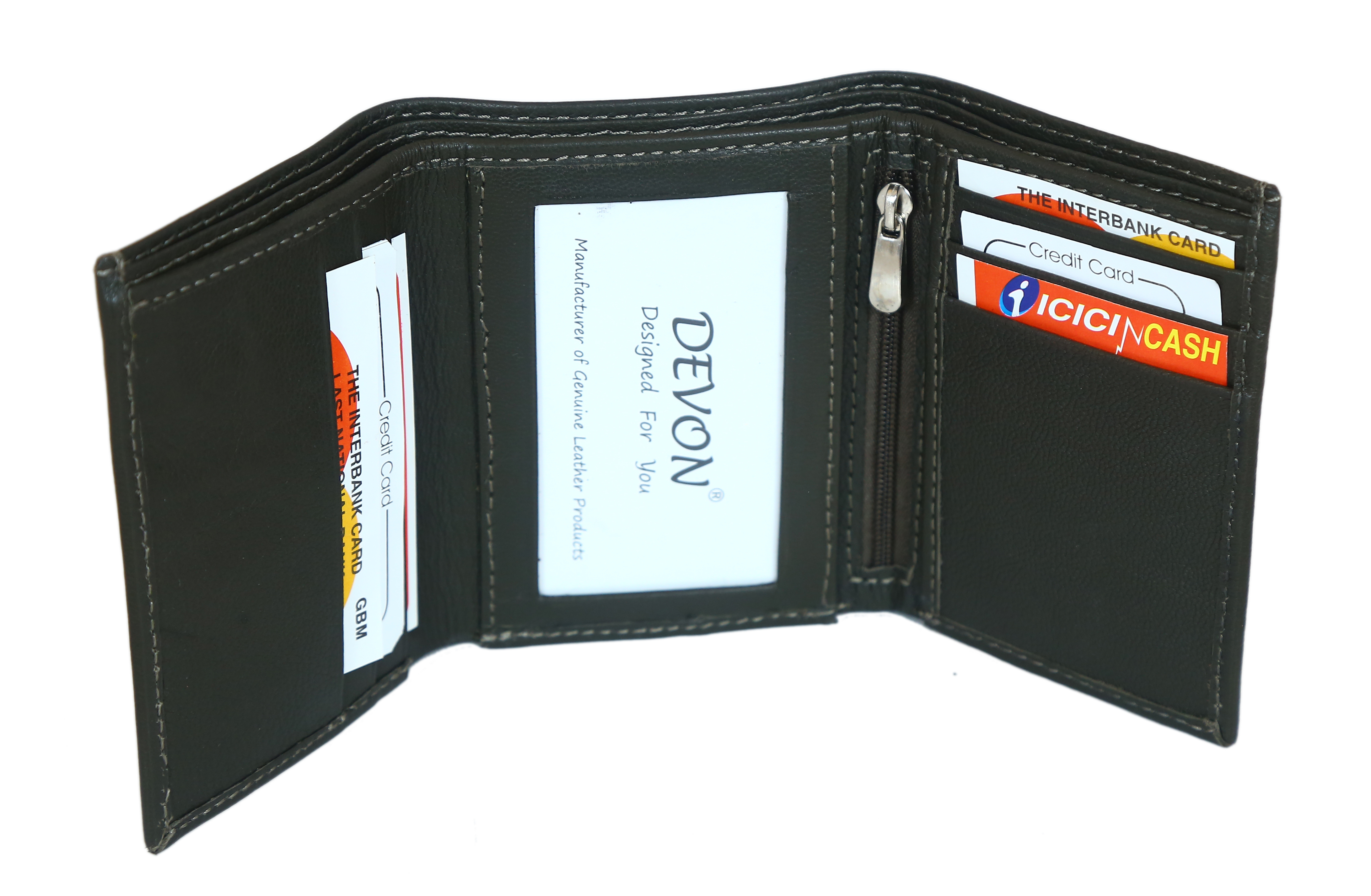 Men's Wallet - Genuine Leather | Luxurious Design, Compact & Lightweight, Multiple Card And Coin Pockets