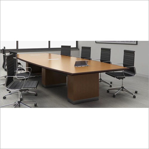 वुड वुडन कॉन्फ्रेंस टेबल