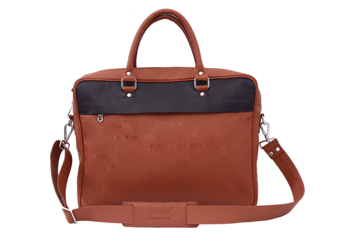 Brown Leather Laptop Bag Gender: Men