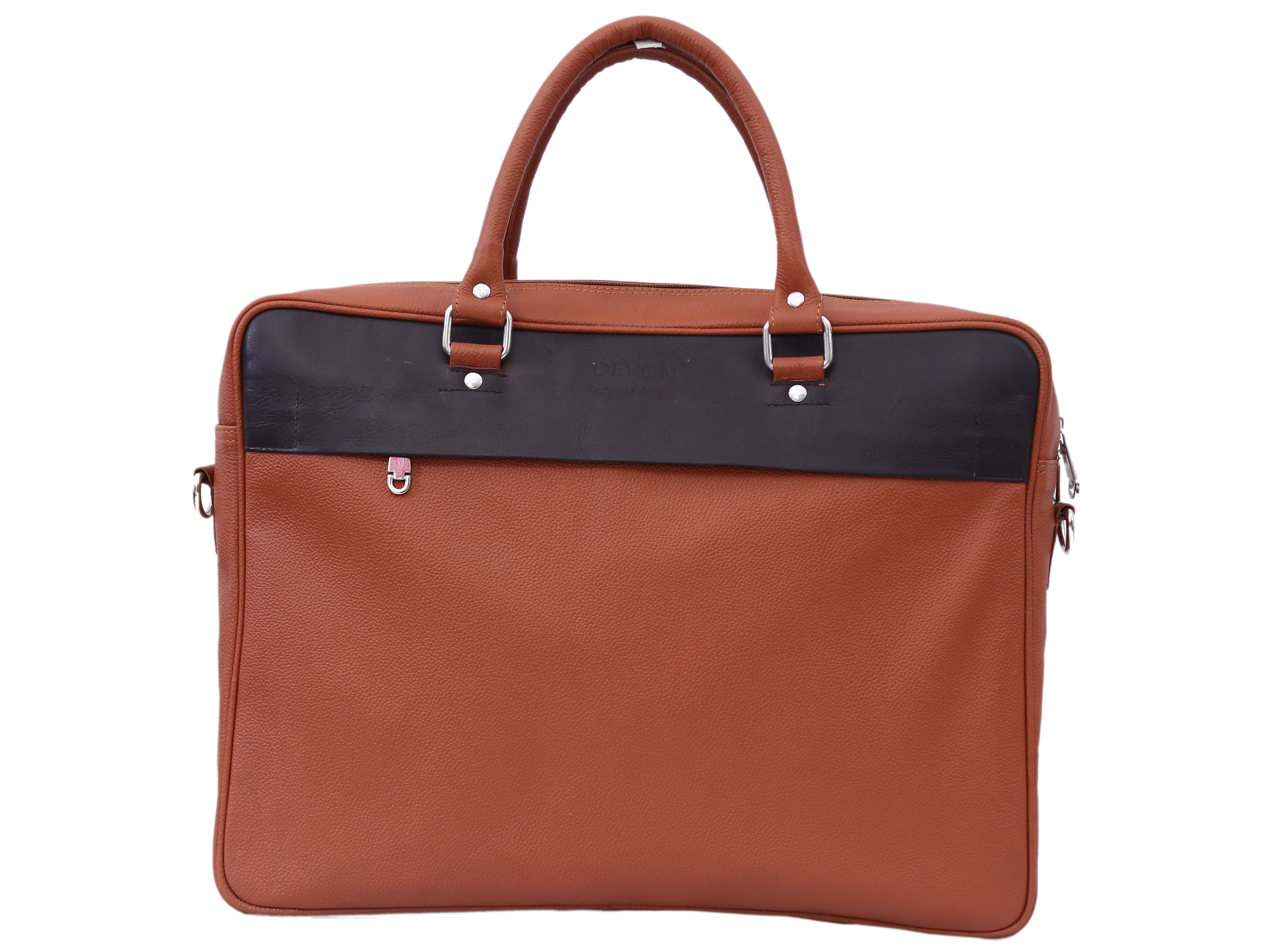 Brown Leather Laptop Bag Gender: Men