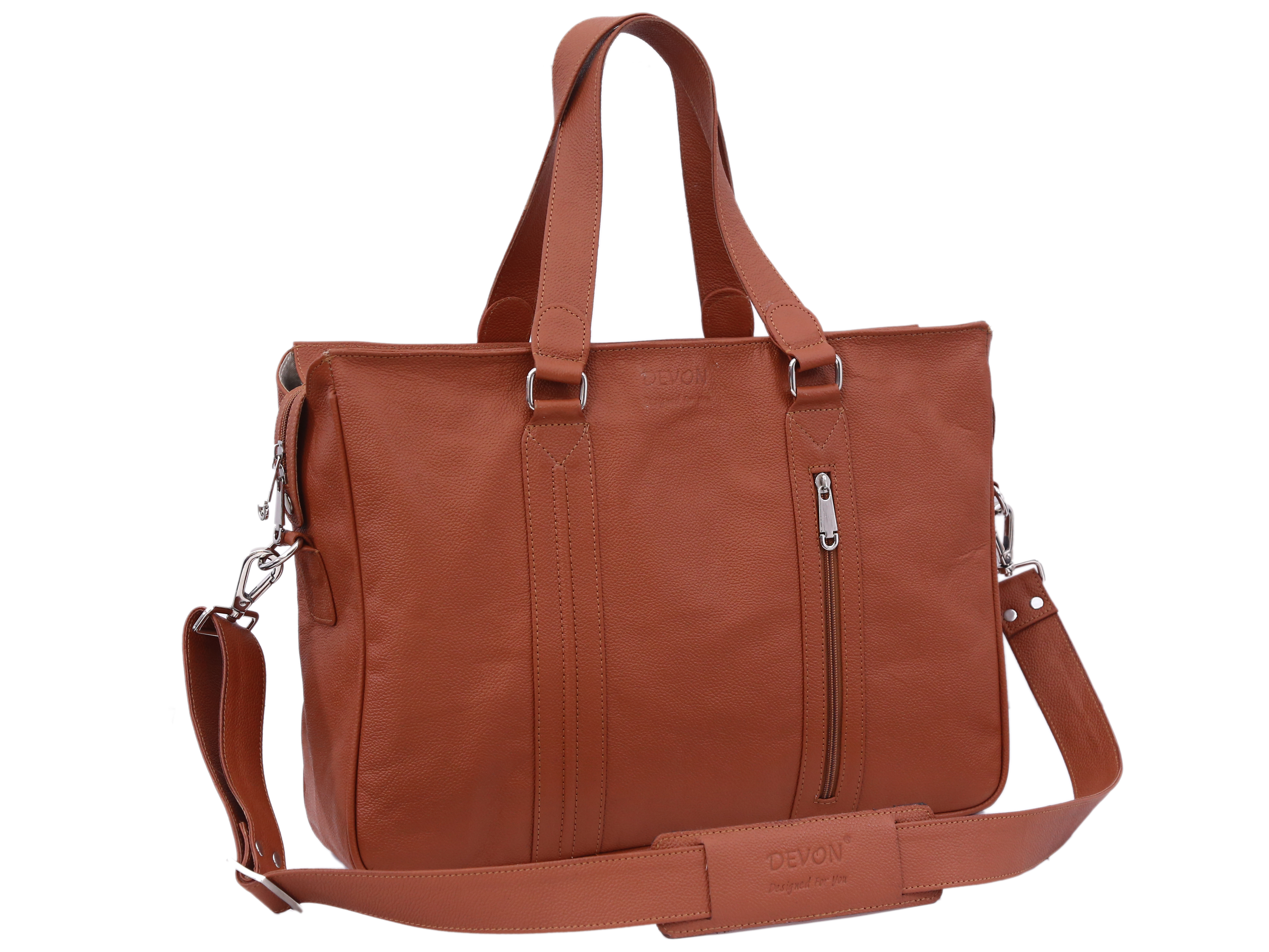 Brown Men Laptop Bag