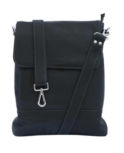Black Leather Laptop Bag Gender: Men